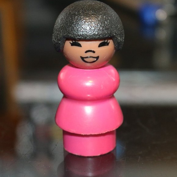 Little People Susan Sesame Street Lady Figure Vintage Fisher Price Purple VTG - Picture 1 of 4